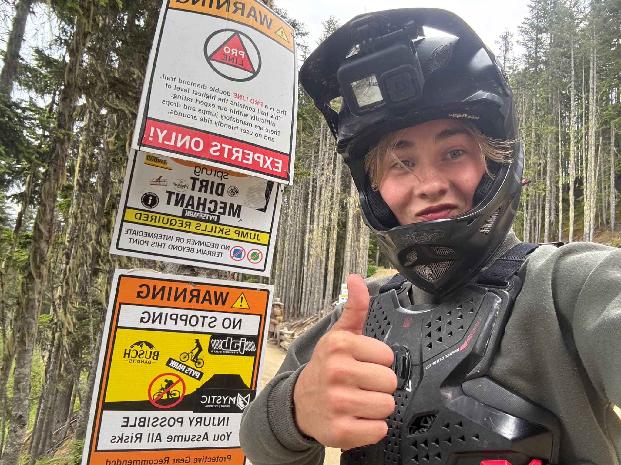 Maximilian Puntervoll Pedersen with a mountain bike
